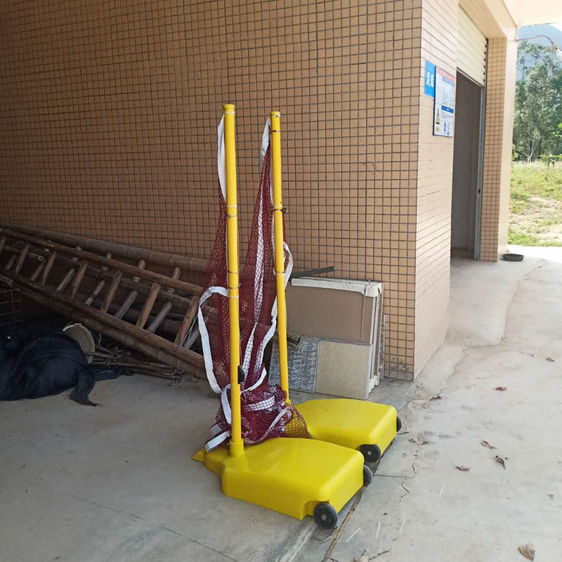 Portable Badminton Net In The Hurdle
