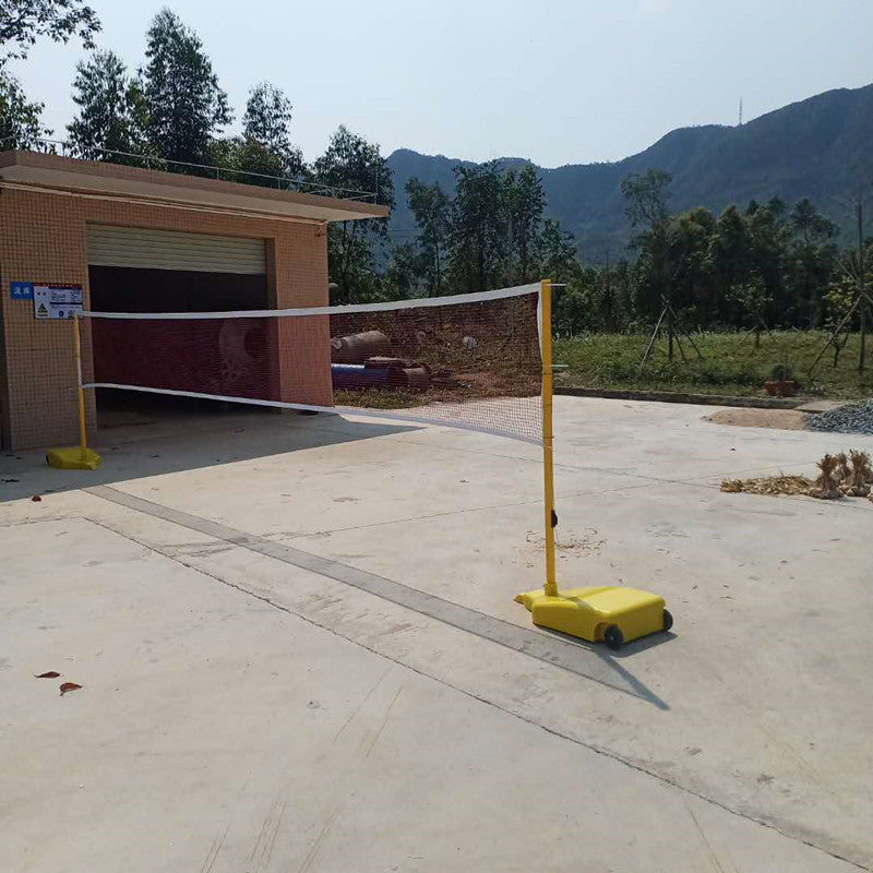 Portable Badminton Net In The Hurdle