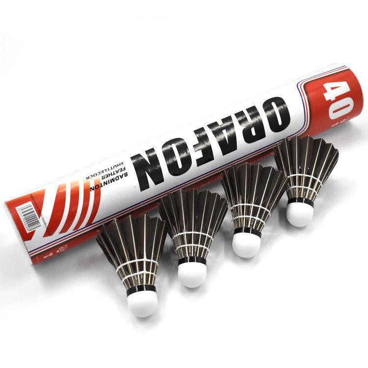12 Sets Of Goose Feather Badminton Shuttlecock