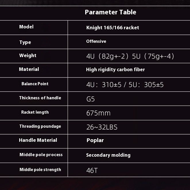 Badminton Racket - All Carbon